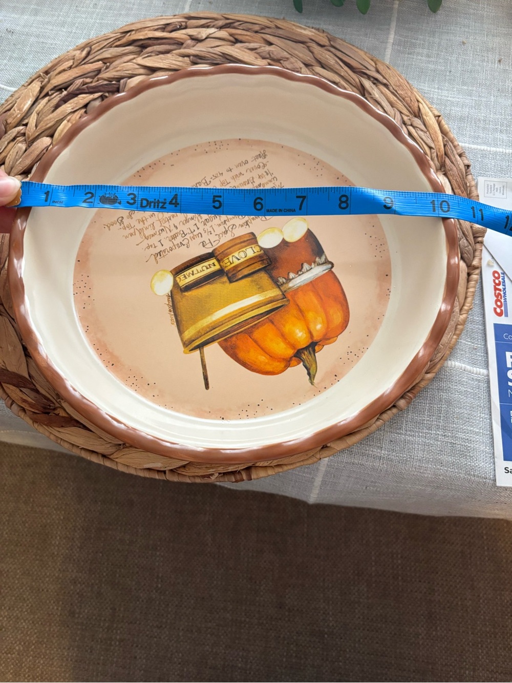 Pumpkin Pie Plate - Picture 5 of 6